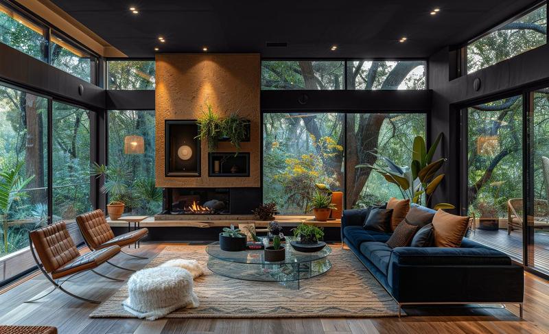 Ciemny sufit w salonie – jak odważny trend zmienia oblicze aranżacji wnętrz