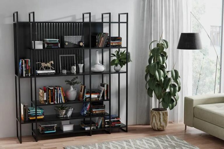 Aranżacja salonu z regałem: odkryj 10 wyjątkowych inspiracji na stylowe wnętrze