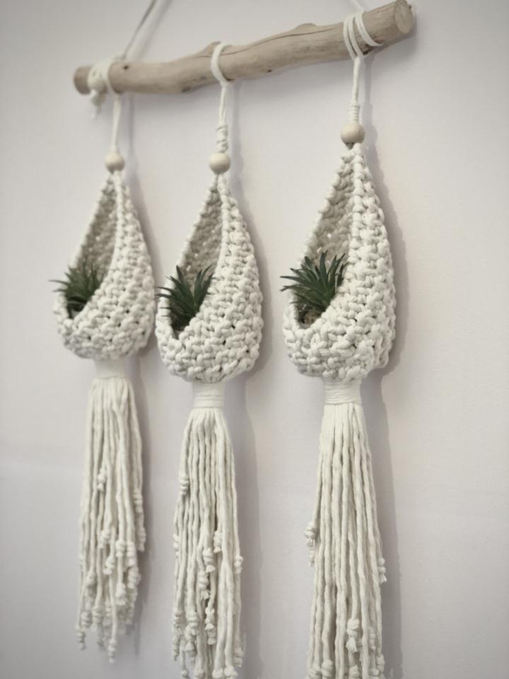 Kwietnik z makramy krok po kroku